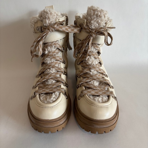 Circus NY by Sam Edelman womens cream Gretchen Faux Fur Winter Boots size 7.5 - Picture 3 of 10